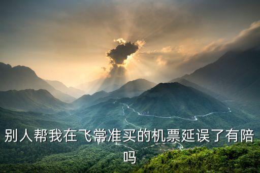 飛常準(zhǔn)延誤怎么理賠，如果航空公司已經(jīng)公布了飛機(jī)延誤以后再買(mǎi)了飛機(jī)票坐飛機(jī)航空延誤