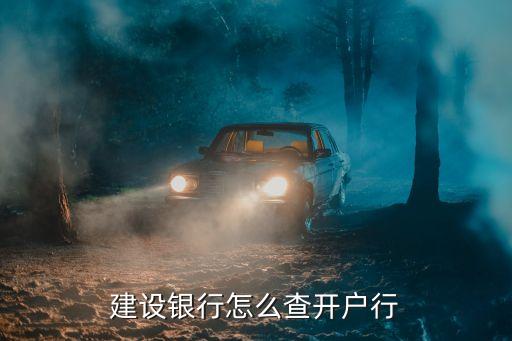 建設(shè)開戶行怎么查，怎么查詢中國(guó)建設(shè)銀行的開戶行信息