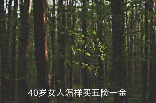 40歲女性怎么買保險，40歲女人怎樣買五險一金