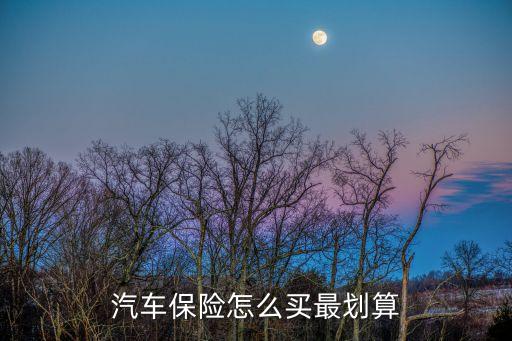 買車保險(xiǎn)怎么最合算，車險(xiǎn)如何買劃算