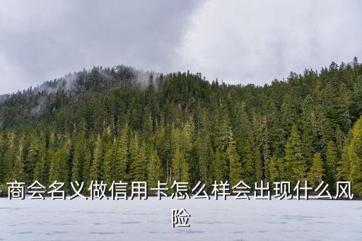商會(huì)名義做信用卡怎么樣會(huì)出現(xiàn)什么風(fēng)險(xiǎn)