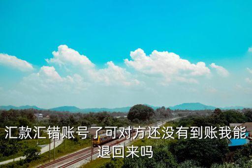 政府匯款匯錯(cuò)了 退款怎么退，匯款匯錯(cuò)賬號(hào)了可對(duì)方還沒(méi)有到賬我能退回來(lái)嗎
