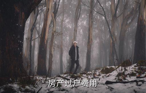 房產(chǎn)過戶費用