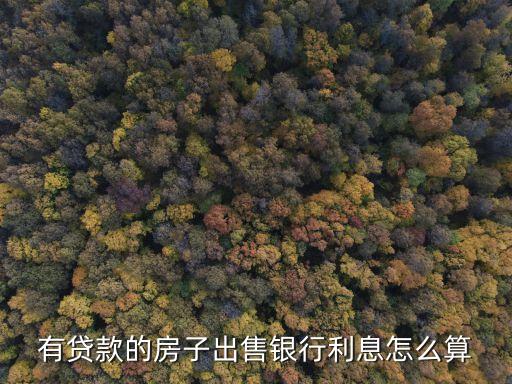 有房貸的房子出售還的利息怎么算，貸款買的房賣出去之前還的貸款利息怎么算