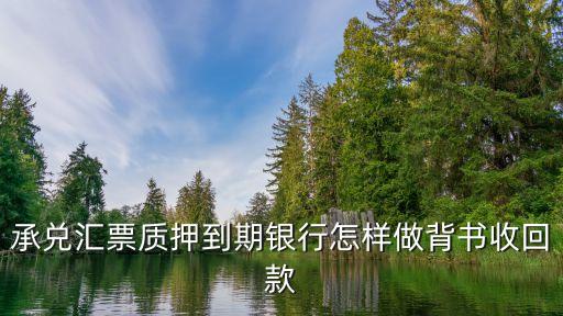 承兌匯票質(zhì)押到期銀行怎樣做背書(shū)收回款