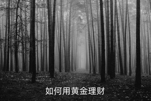 如何用黃金理財