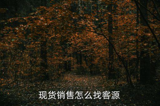 現(xiàn)貨怎么找客戶，現(xiàn)貨銷售怎么找客源