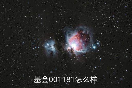 基金001181怎么樣