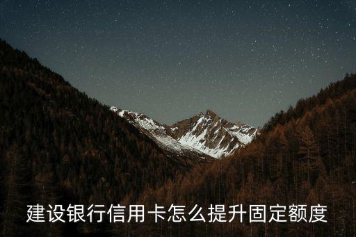 建設(shè)怎么提固定額度嗎，建行 怎么提固額