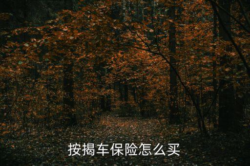 按揭車保險怎么買