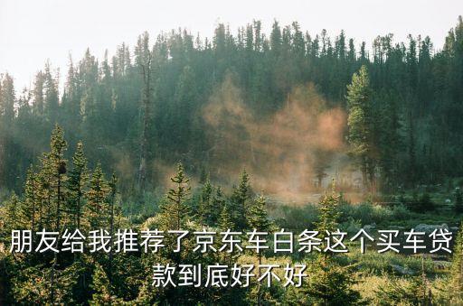 京東汽車金融怎么樣，京東汽車分期怎么樣