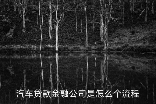 汽車按揭金融公司手續(xù)怎么辦，汽車貸款金融公司是怎么個流程