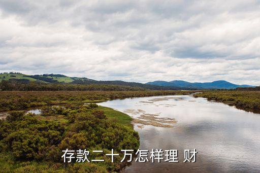 年存款20萬怎么理財，存款二十萬怎樣理 財