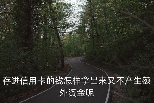 錢存進(jìn)信用卡怎么辦，存進(jìn)信用卡的錢怎樣拿出來又不產(chǎn)生額外資金呢