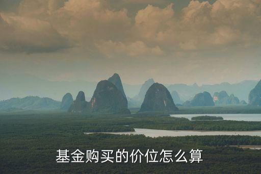 基金購(gòu)買的價(jià)位怎么算