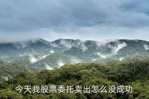 今天我股票委托賣出怎么沒成功
