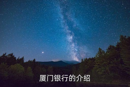 廈門銀行的介紹