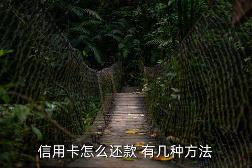 信用卡怎么還款 有幾種方法