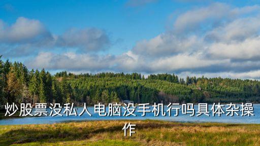 上班不能帶手機怎么操作股票，炒股票沒私人電腦沒手機行嗎具體雜操作