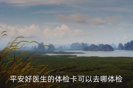 平安好醫(yī)生的體檢卡可以去哪體檢
