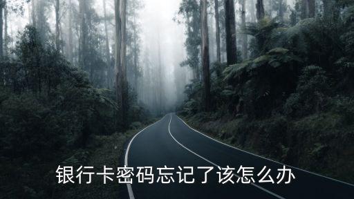 銀行卡原始密碼忘了怎么辦，銀行卡密碼忘記了該怎么辦