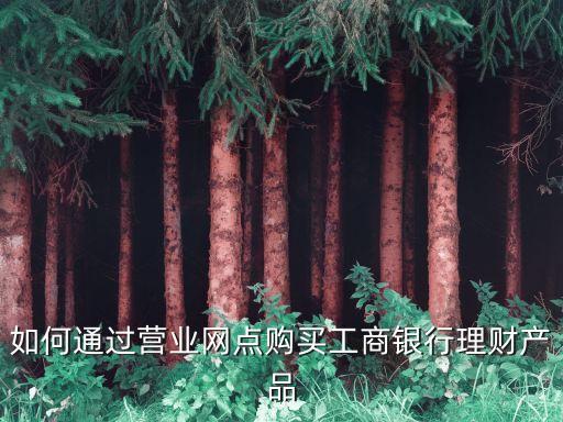 如何通過營業(yè)網(wǎng)點購買工商銀行理財產(chǎn)品