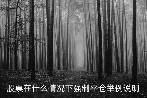 股票怎么才會被平倉，炒股票什么情況下會被強行平倉請說的通俗些不要用專業(yè)術語