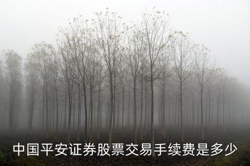 平安證券怎么看手續(xù)費(fèi)，怎么樣查自己證劵平安證劵e點(diǎn)通股票交易的手續(xù)費(fèi)