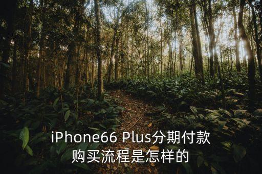 iPhone66 Plus分期付款購買流程是怎樣的