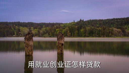 就業(yè)創(chuàng)業(yè)證怎么貸款，用就業(yè)創(chuàng)業(yè)證怎樣貸款