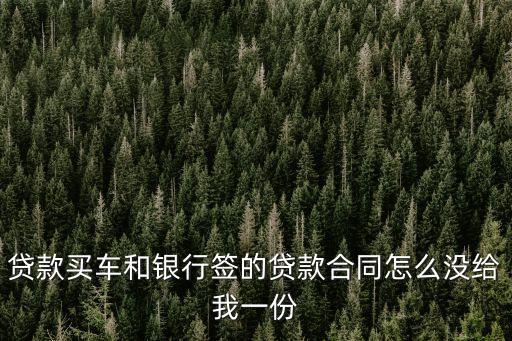 車貸合同沒給我怎么辦，貸款合同4s店不給我怎么辦