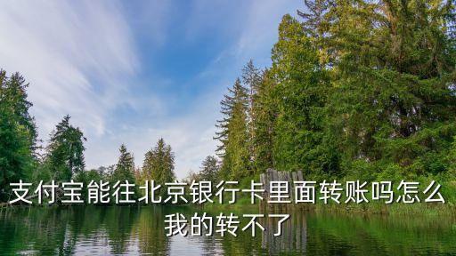 支付寶能往北京銀行卡里面轉(zhuǎn)賬嗎怎么我的轉(zhuǎn)不了