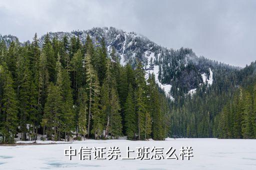中信證券的待遇怎么樣，中信證券待遇