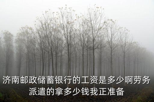 濟(jì)南郵政儲(chǔ)蓄銀行的工資是多少啊勞務(wù)派遣的拿多少錢(qián)我正準(zhǔn)備