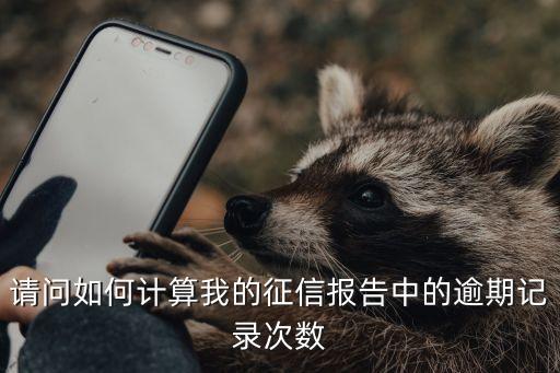征信逾期幾次怎么算，個人征信這樣算幾次逾期