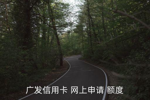 怎么網(wǎng)申廣發(fā)信用卡額度是多少，廣發(fā)銀行在線(xiàn)申請(qǐng)信用卡額度多少