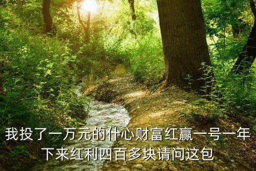 財(cái)富紅贏一號(hào)收益怎么，我投了一萬(wàn)元的什心財(cái)富紅贏一號(hào)一年下來(lái)紅利四百多塊請(qǐng)問這包