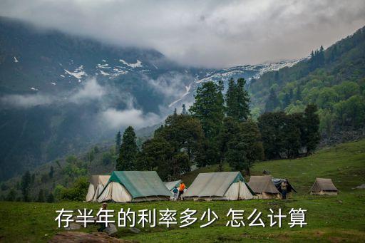存半年的利率多少 怎么計算