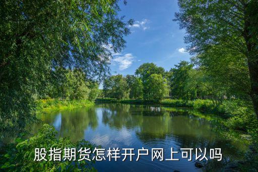 股指期貨怎樣開戶網上可以嗎