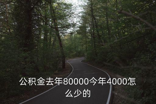 公積金去年80000今年4000怎么少的