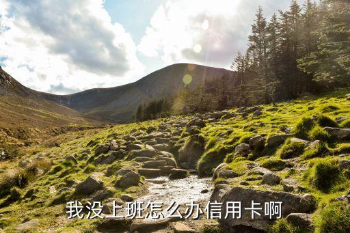我沒(méi)上班怎么辦信用卡啊