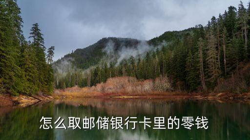 郵政卡上的錢怎么取出來求圖片，怎么取郵儲銀行卡里的零錢