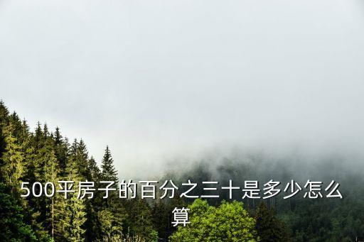房子百分比怎么算法，算百分比的公式