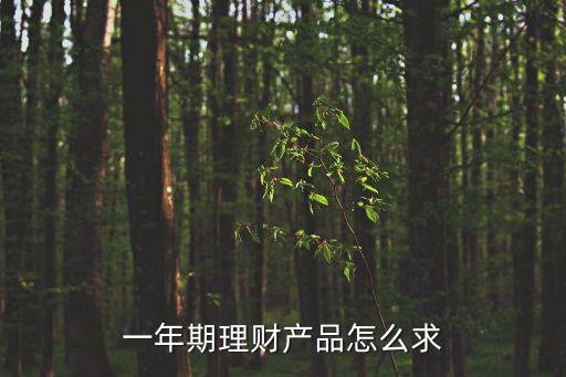 理財一年期限怎么算的，公司買的一年期理財產(chǎn)品如何核算