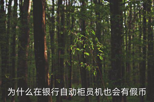 為什么在銀行自動(dòng)柜員機(jī)也會(huì)有假幣