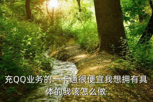 充QQ業(yè)務(wù)的一卡通很便宜我想擁有具體的我該怎么做