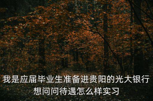 貴陽(yáng)光大銀行怎么樣，光大銀行怎么樣