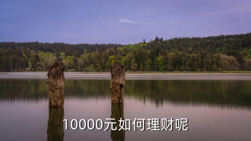 一萬多怎么理財，一萬元怎樣理財