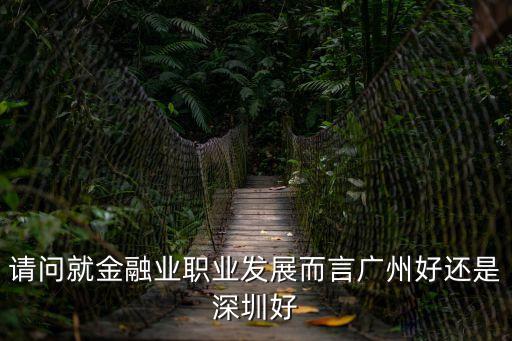 請(qǐng)問就金融業(yè)職業(yè)發(fā)展而言廣州好還是深圳好