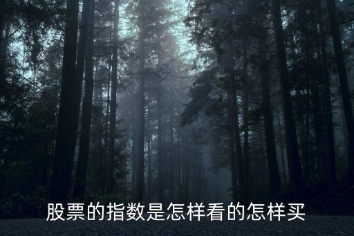 股市中的指數怎么看，股市中在哪看指數